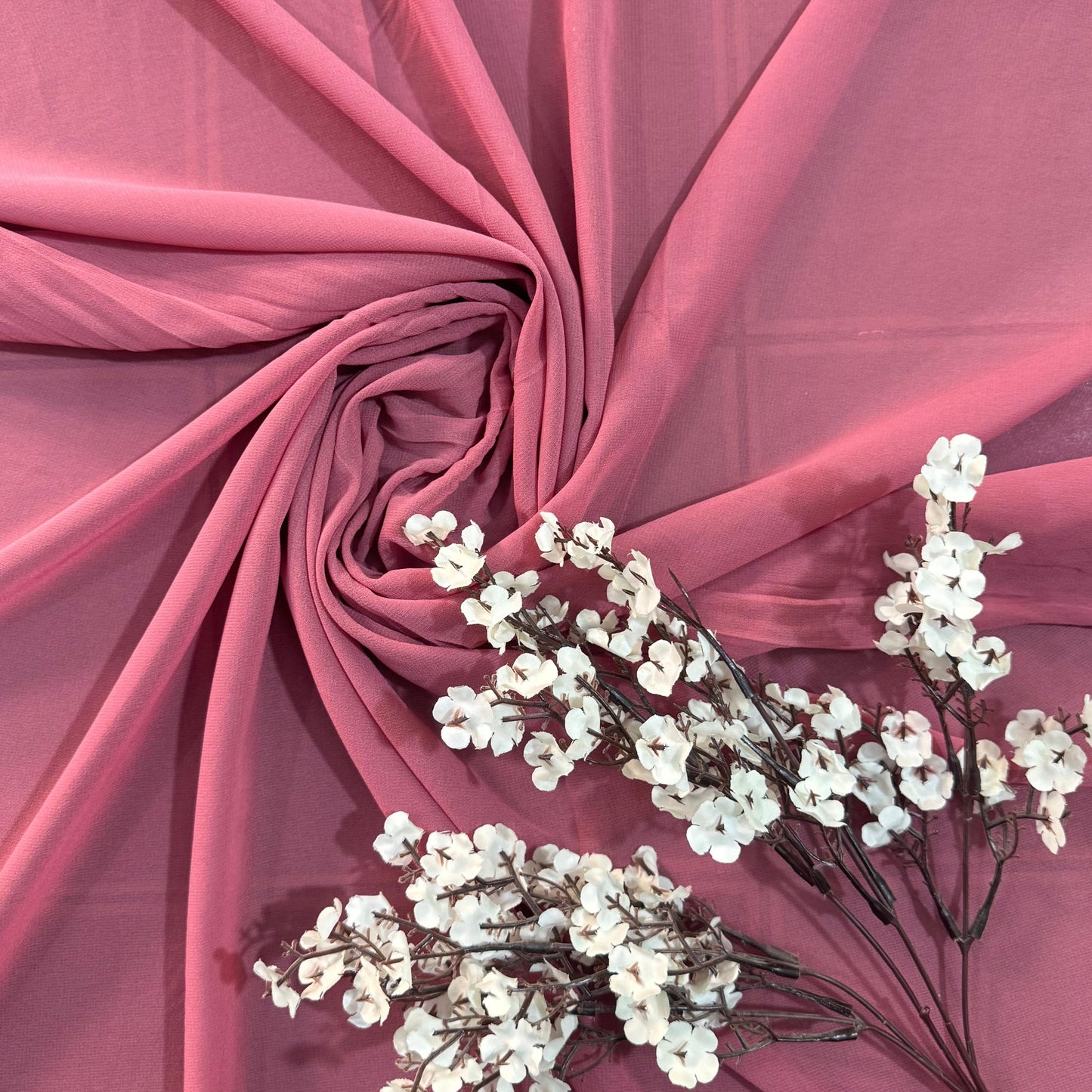 Blush Tea Pink Georgette Hijab