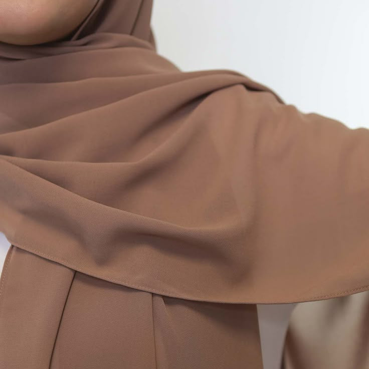 Light Brown Georgette Hijab