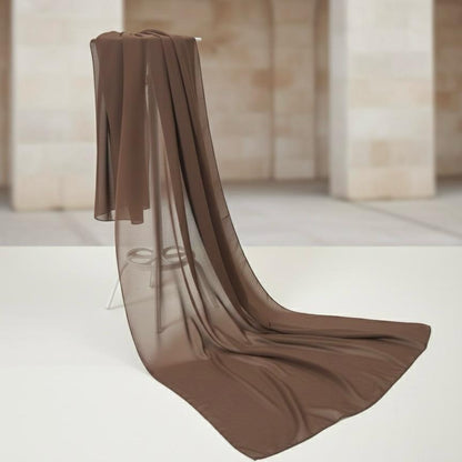 Chestnut brown hijab fabric