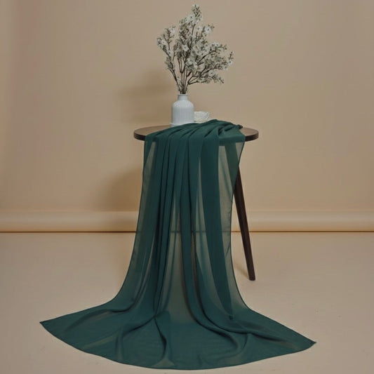 Emerald Green Georgette Hijab