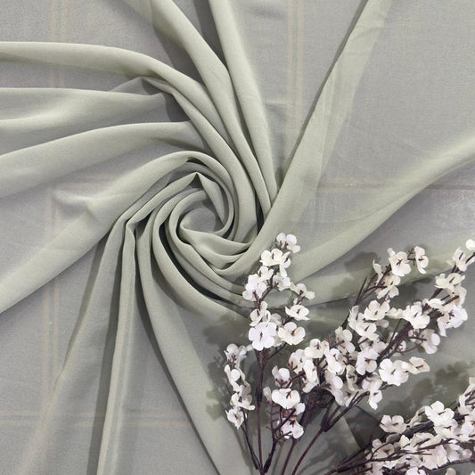 Pistachio Green Georgette Hijab